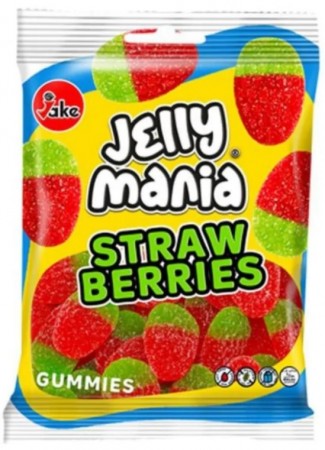 Jake Jelly Mania Sour Strawberries 100g