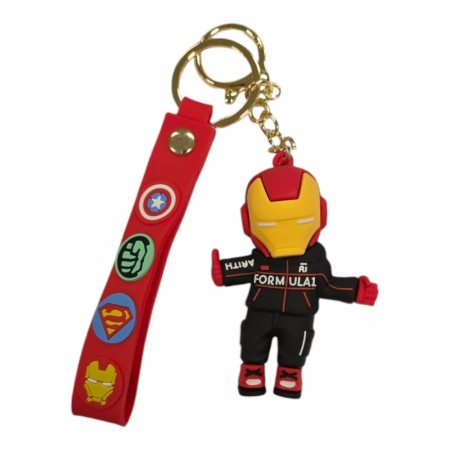 Nøkkelring Sort Iron Man