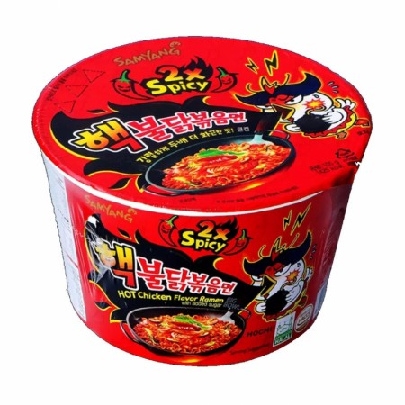 Samyang Buldak Hot Chicken Ramen 2X Spicy Big Bowls 105g