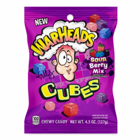 Warheads Berry Cubes Peg Bag 127g