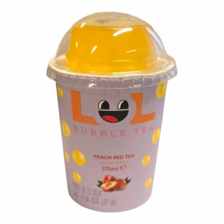 LOL Bubble Tea Peach with Mango pearl 275ml