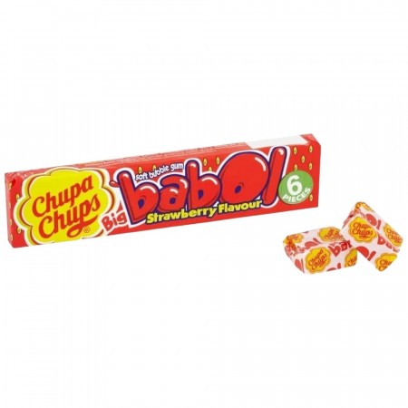 Chupa Chups Babol Gum Strawberry 27.6g