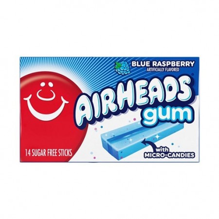Airheads Blue Raspberry Gum Box 14 Stick
