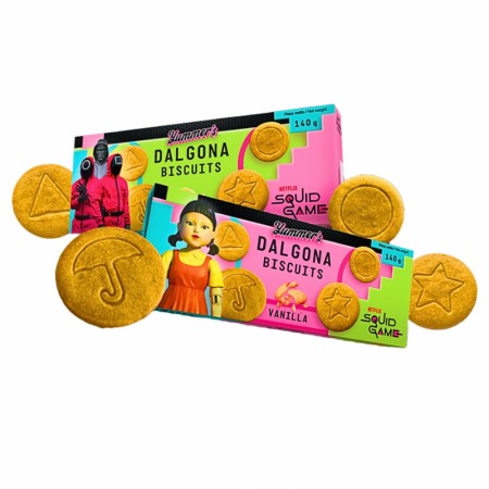 Squid Game Dalgona Biscuits Butter Vanilla 140g