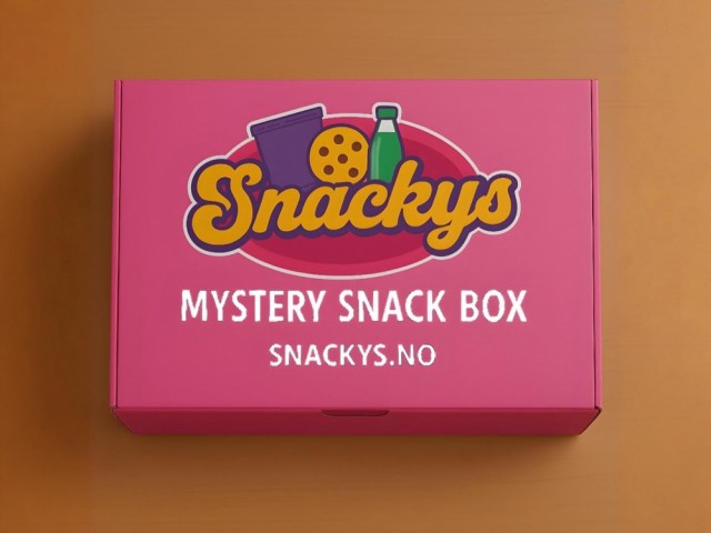 Snackys Mystery Box Large med assorterte snacks og godteri
