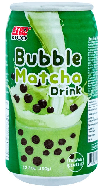 Rico Bubble Milk Tea Matcha er en herlig blanding av kremet melk te og rik matcha, perfekt for en forfriskende og smakfull opplevelse.