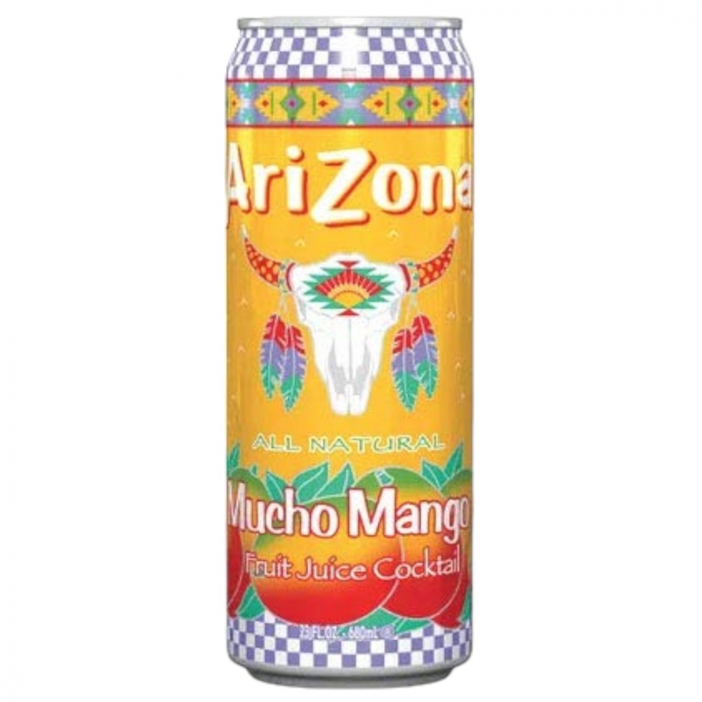 Arizona Mucho Mango er den autentiske smaken av saftig mango. Nyt den tropiske følelsen i hvert glass.