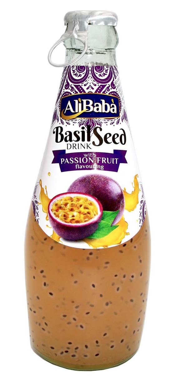 Ali Baba Basil Seed Passion er en forfriskende drikk med den intense smaken av lidenskap og basilikumfrø.