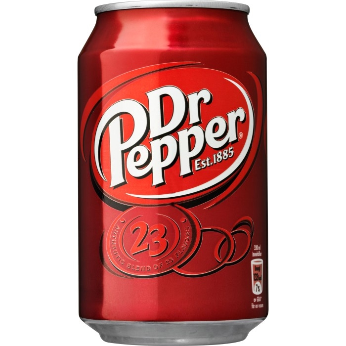 Dr. Pepper, en tidløs og forfriskende brus med en unik smak som er vanskelig å beskrive.