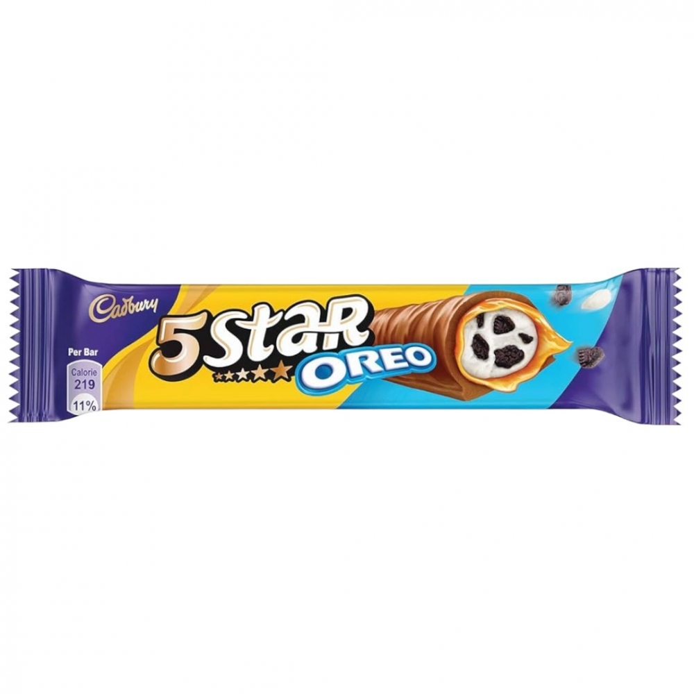 Opplev den uimotståelige kombinasjonen av Oreo-kjeks og kremete sjokolade i Oreo 5 Star, en smaksopplevelse som forener sprøhet og fyldighet i hver bit 