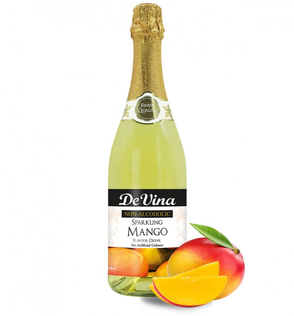 De Vina Mango er en forfriskende kullsyreholdig drikk med den søte smaken av mango. 