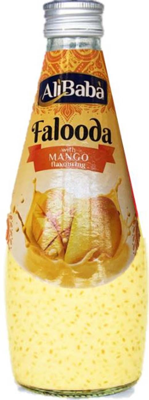 Ali Baba Basil Falooda serverer en forfriskende blanding av saftig mango, basilikumfrø og deilige nudler i hver eneste slurk.