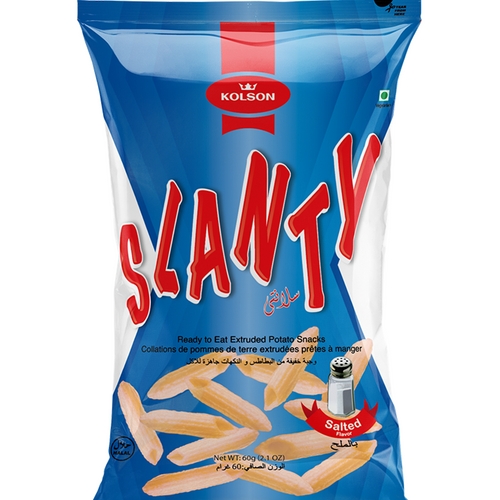 Slanty Salt er en pakke med herlige, sprø chips som byr på ren saltet glede.