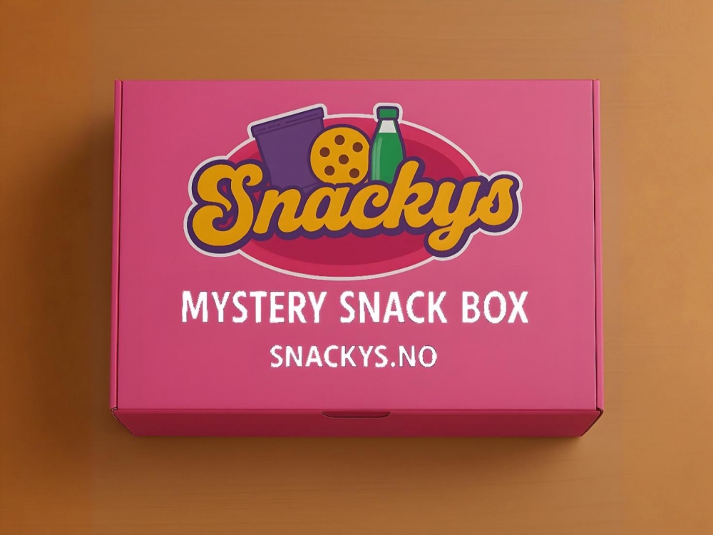 Snackys Mystery Box Large med assorterte snacks og godteri